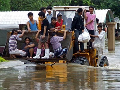 Bộ Quốc phòng Thái Lan sẵn sàng chống lụt
