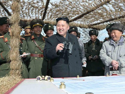 Ông Kim Jong Un thị sát một đơn vị quân sự