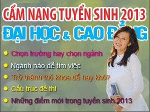 Loạn thị trường cẩm nang tuyển sinh ĐH, CĐ 2013