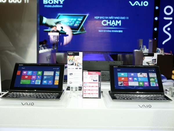 Máy tính cảm ứng VAIO ‘đổ bộ’ thị trường Việt