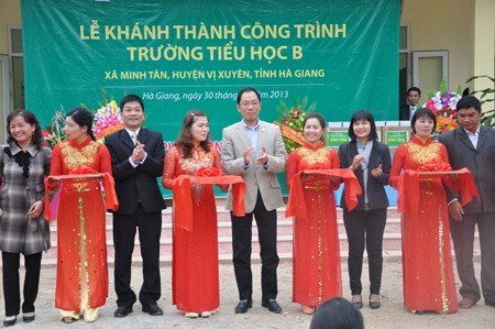 PVFCCo khánh thành trường tiểu học B Minh Tân