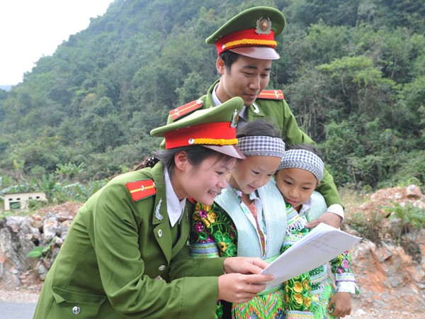 Thanh niên Tổng cục 6 tình nguyện tại Cao Bằng