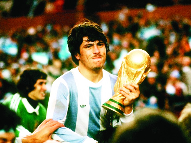 Đội trưởng Daniel Pasarella và chức vô địch World Cup 1978 của Argentina Ảnh: Getty Images