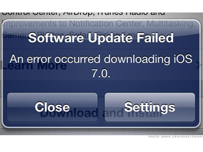 Update iOS 7 gặp trục trặc? Đừng nóng vội!
