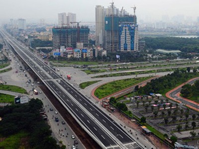 Ngắm tuyến đường trên cao hiện đại nhất Hà Nội
