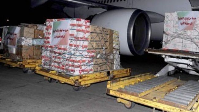 Iran gửi hàng cứu trợ nhân đạo cho Syria