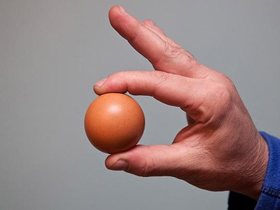 Phát hiện quả trứng gà ‘tròn đến hoàn hảo’