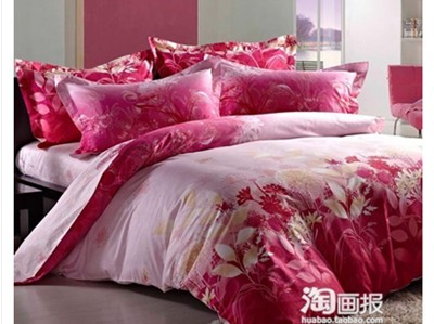 Ngọt ngào, lãng mạn với giường ngủ màu hồng