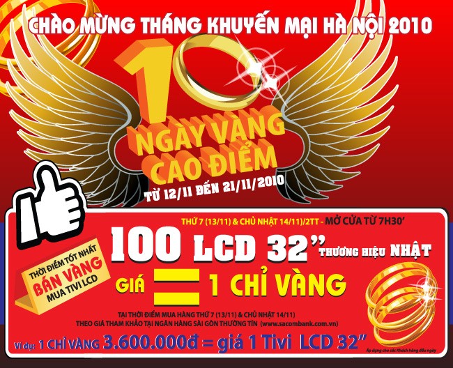 Trần Anh: Giá bán Tivi LCD 32” Nhật Bản = 1 chỉ vàng SJC
