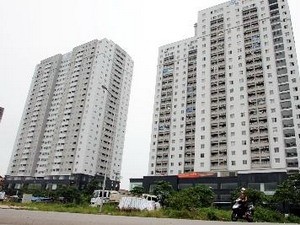 Khu nhà ở thu nhập thấp CT1 Ngô Thì Nhậm, quận Hà Đông, Hà Nội đã được đưa vào sử dụng.( Ảnh: Tuấn Anh/TTXVN)