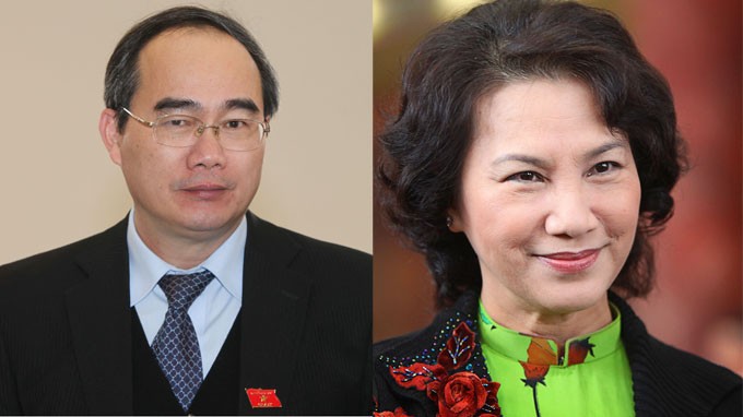 Bầu bổ sung ông Nguyễn Thiện Nhân và bà Nguyễn Thị Kim Ngân vào Bộ Chính trị