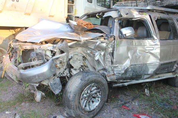 Chiếc xe ô tô sau vụ tai nạn