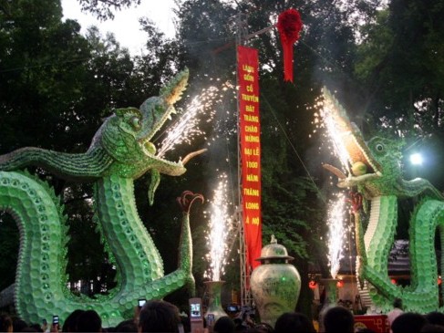 Khánh thành đôi rồng gốm lớn nhất Việt Nam