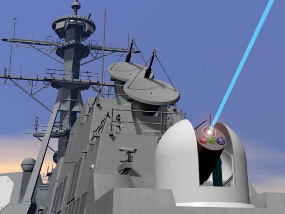 Gắn thiết bị phóng tia laser cho tàu chiến
