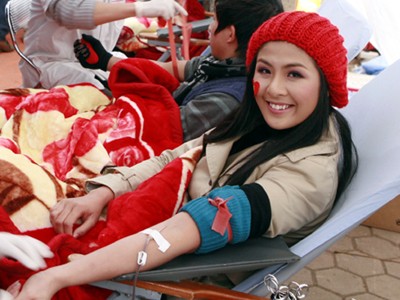 Hoa hậu Ngọc Hân muốn hiến máu nhiều lần nữa