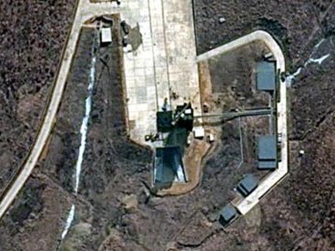 Bãi phóng Tongchang-ri, nơi được cho là đang diễn ra các hoạt động chuẩn bị của Triều Tiên cho vụ phóng sắp tới.