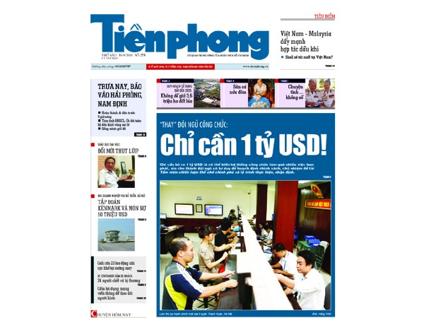 Đón đọc Tiền Phong nhật báo ra ngày 30-9