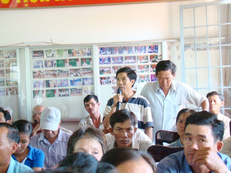 Nông dân xã Phước Thái, Long Thành, Đồng Nai phản ánh thiệt hại do Cty Vedan gây ra