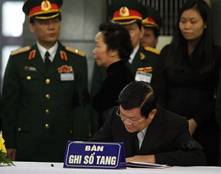 Chủ tịch nước Trương Tấn Sang: Kính chúc Đại tướng yên giấc ngàn thu!
