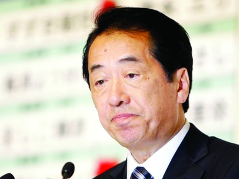 Thủ tướng Nhật Bản Naoto Kan thừa nhận thất bại tại Thượng viện vì chính sách thuế. Ảnh: AP