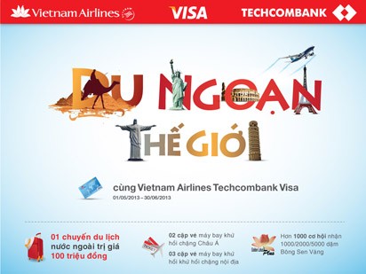 Du lịch hè miễn phí cùng thẻ Vietnam Airlines Techcombank Visa