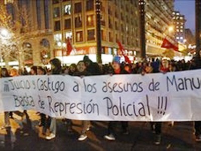 Sa thải năm cảnh sát Chile trong vụ bắn chết người biểu tình