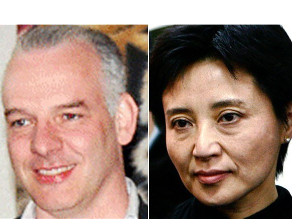 Doanh nhân người Anh Neil Heywood (bên trái) và bà Cốc Khai Lai (bên phải)