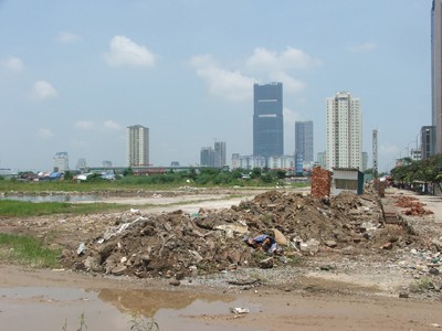 Dự án Công viên Nhân Chính, quận Thanh Xuân, sau khi thu hồi đất, bỏ hoang hóa nhiều năm... Ảnh: Minh Tuấn