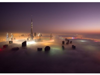 Thành phố Dubai chìm đắm trong sương mù