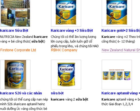 Thêm sữa Karicare của New Zealand nhiễm khuẩn
