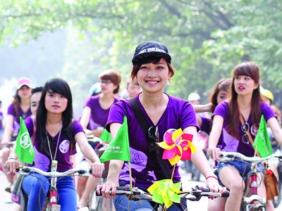 Khởi động chiến dịch đạp xe giúp Hà Nội