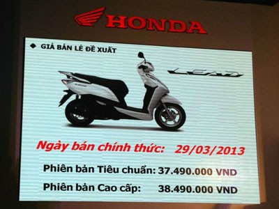 Honda VN tung Lead mới động cơ SH