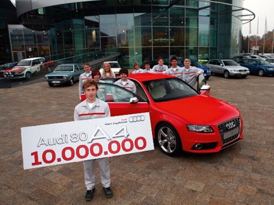 Audi kỷ niệm chiếc xe hạng trung thứ 10 triệu ra đời