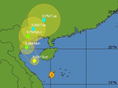 Đài Nhật dự báo bão Haiyan đổ vào miền Bắc Việt Nam