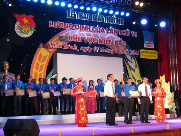 Lễ trao giải Lương Định Của tối 7-8 tại Thái Bình