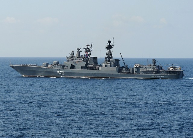 Nga cử khu trục hạm thực hiện nhiệm vụ tại Thái Bình Dương