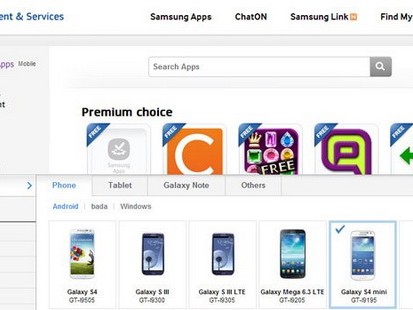 Samsung sơ suất để lộ thông tin về Galaxy S4 mini