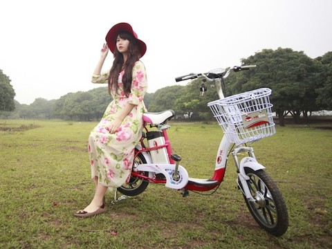 Xe đạp điện thời trang hút giới trẻ