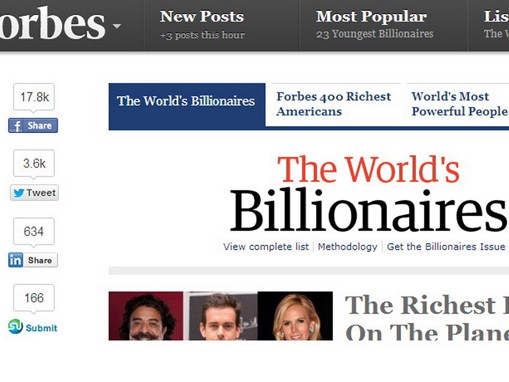 Forbes tính tài sản tỉ phú ra sao?