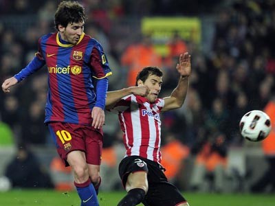 Messi và Barcelona gặp rất nhiều khó khăn trước một Bilbao kiên cường