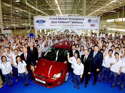 Ford kỉ niệm chiếc xe thứ 350 triệu trên toàn cầu