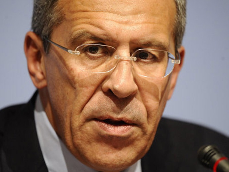 Ngoại trưởng Nga Sergei Lavrov giải thích lập trường của Nga Ảnh: Ria-Novosti