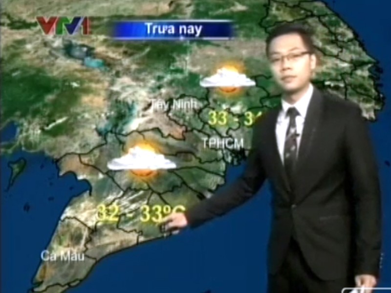 Bản tin dự báo thời tiết buổi sáng hằng ngày trên VTV1