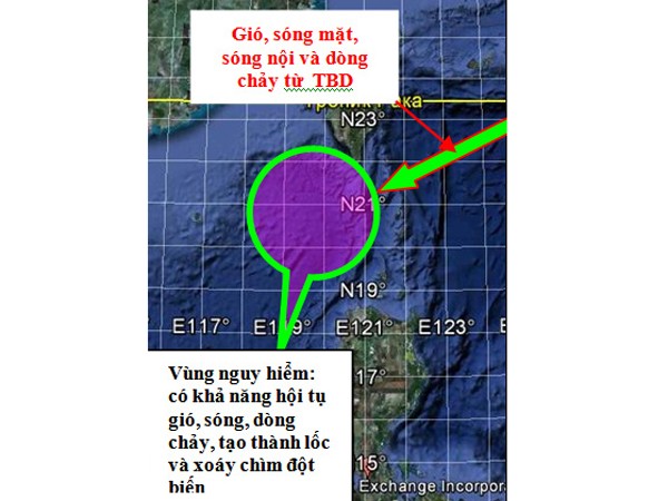 Vùng biển nơi VQ bị tai nạn có chế độ thủy động lực cực kỳ phức tạp, theo TS Nguyễn Bá Xuân, nguyên Trưởng phòng Vật lý Biển, Viện Hải dương học Nha Trang
