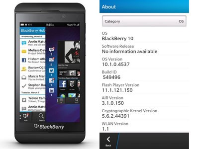 BlackBerry cải thiện hệ điều hành BBOS phiên bản 10.1