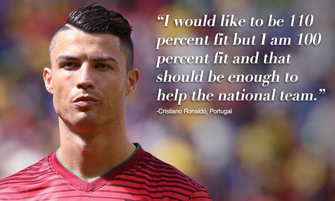 Ronaldo không là chính mình tại World Cup 2014 và Bồ Đào Nha về nước sớm