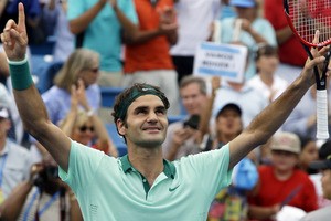 Khoảnh khắc chiến thắng của Federer 