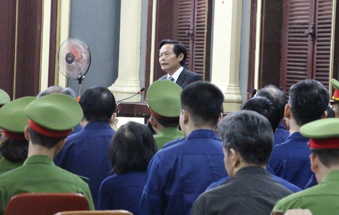 Ông Phan Trung Hoài sáng nay tại phiên tòa TP.HCM. ảnh: Tân Châu