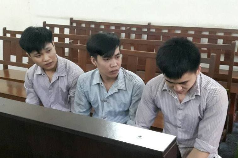 ​3 bị cáo tại tòa. Ảnh: Tân Châu