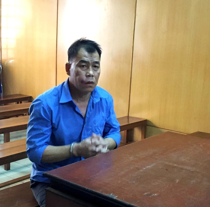 Nguyễn Thanh Tâm tại tòa ngày 8/8.